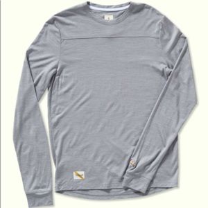 Tracksmith M Harrier Long Sleeve - Small - Gray